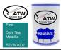Preview: Ford, Dark Teal Metallic, R2 / M7002: 500ml Lackdose, von ATW Autoteile West.
